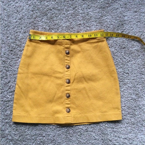 Forever 21 Mustard Yellow Mini Skirt - Picture 11 of 11